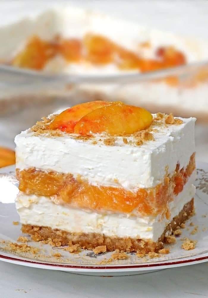 Ice cream peach dessert – RECIPES