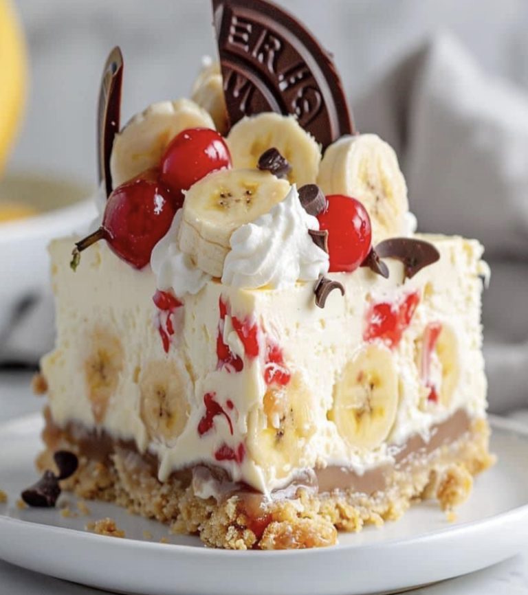 Heavenly No-Bake Banana Split Cheesecake – RECIPES