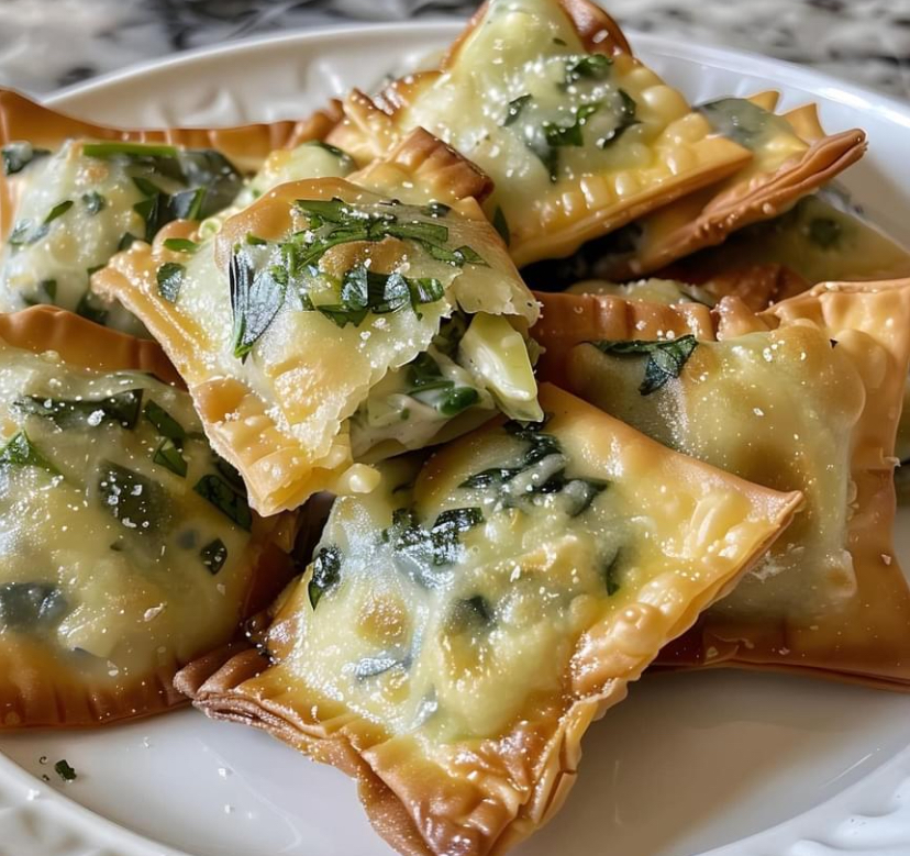 Spinach and Artichoke Dip Wonton Wrappers – RECIPES
